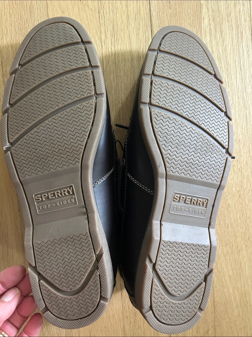 NWOT Sperry Men’s Brown Leather 2-Eye Boat Shoes, Size 9.5
